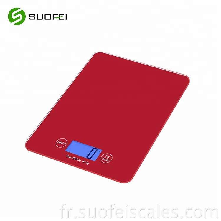 SF-610B Multifonction Professionnel 5kg 11 lb Calorie électronique pesant l'équilibre numérique de la cuisine numérique échelle alimentaire